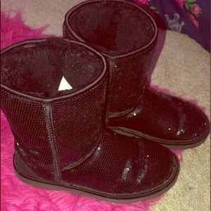 Black sequin UGG